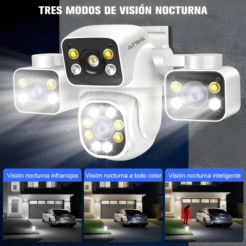 ATSG® 15MP TRES LENTES CAMARA DE SEGURIDAD 3 PANTALLA - 4