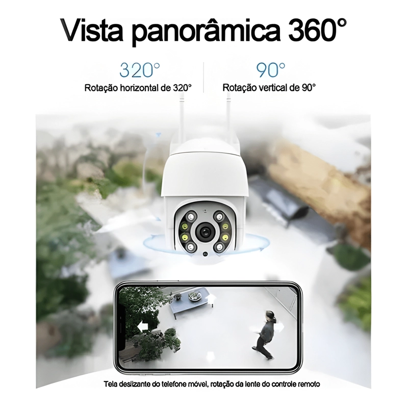 PACK X2 CAMARA IP WIFI EXTERIOR 1080P INALAMBRICA H/20H - 1