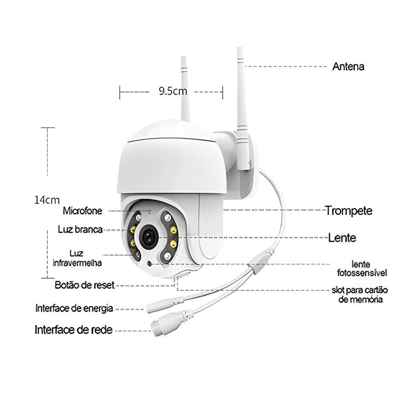 PACK X2 CAMARA IP WIFI EXTERIOR 1080P INALAMBRICA H/20H - 2