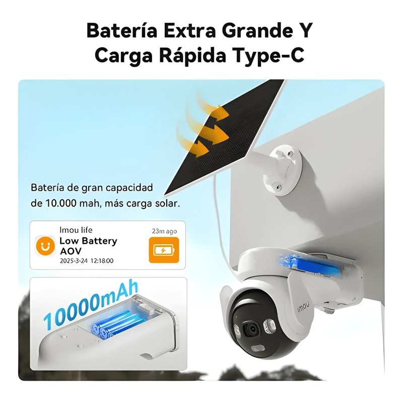 IMOU SEGURIDAD CAMARA AOV PT KIT 5MP WIFI 4G EXTERIOR SOLAR - 2