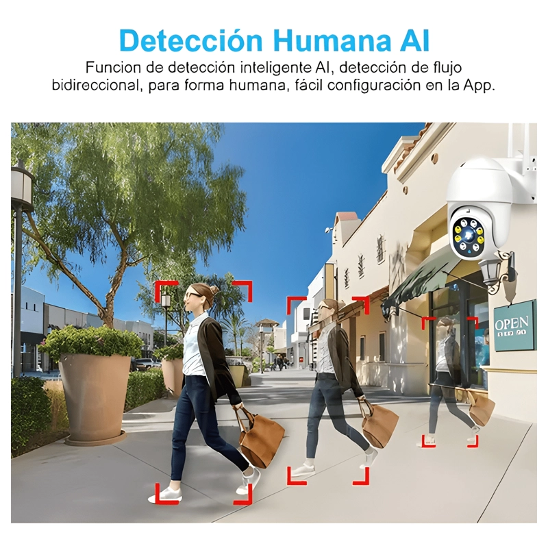 CAMARA DE SEGURIDAD WIFI INTERIOR EXTERIOR BLANCO - 2