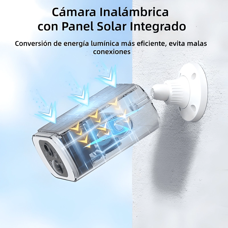 ARCCTV CAMARA DE SEGURIDAD SOLAR WIFI IP 5G EXTERIOR BLANCO - 1
