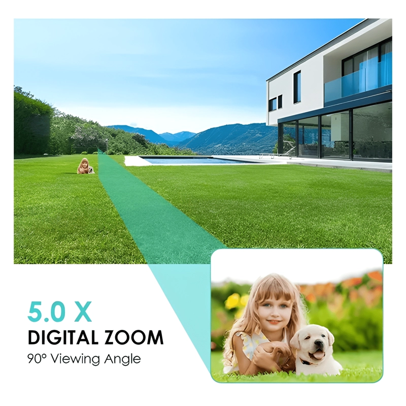 SMART CAMARA IP WIFI ALARMA EXTERIOR ANTI AGUA IP66 BLANCO - 3