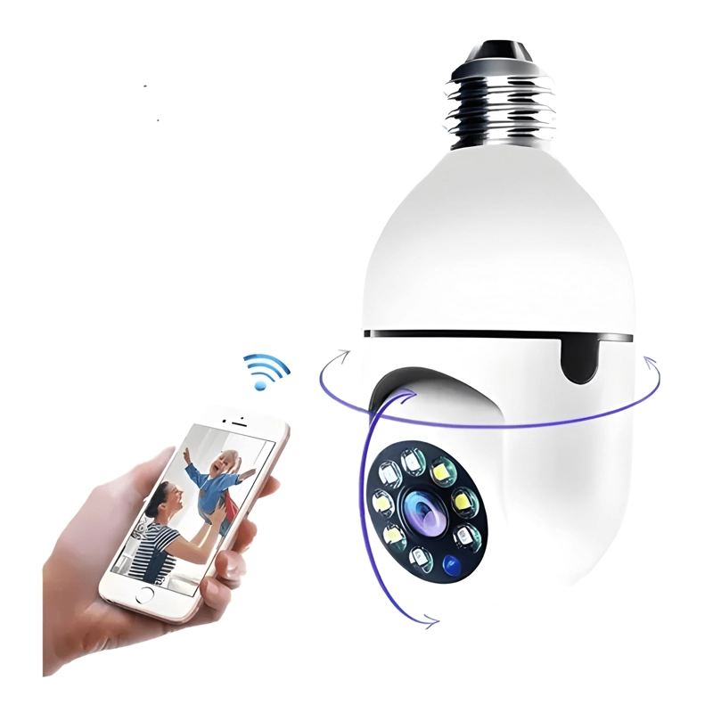 CAMARA DE SEGURIDAD INALAMBRICA 360° TIPO AMPOLLETA MINI RED - 3