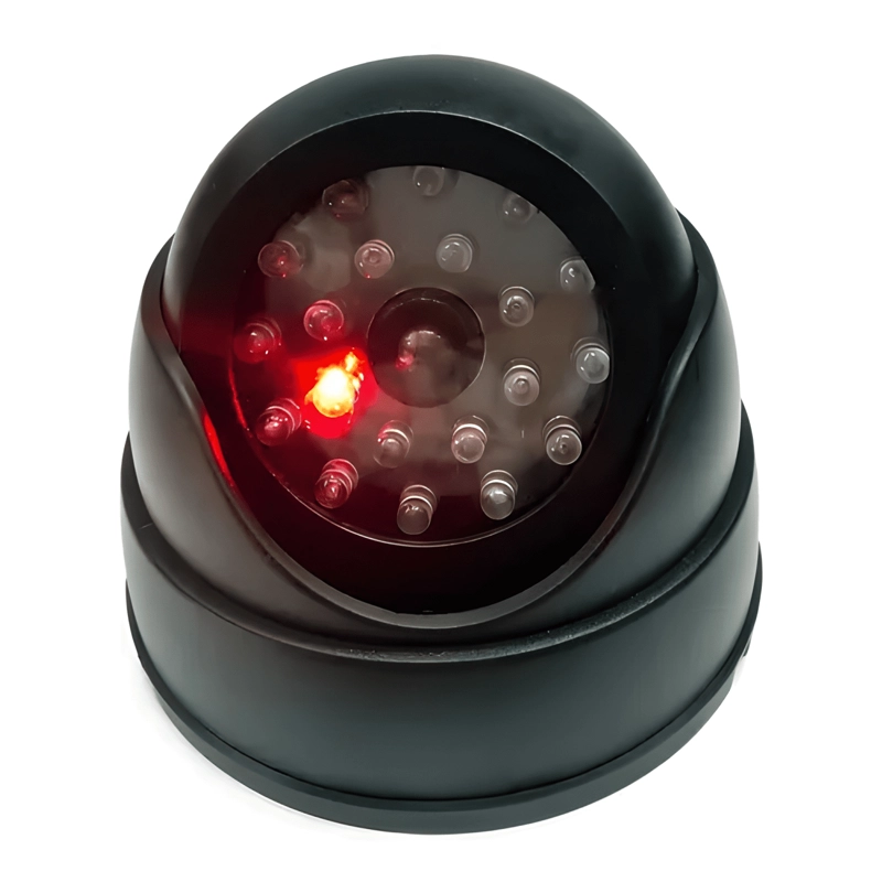 X4 CAMARA VIGILANCIA FALSA DUMMY CON LUZ LED INTERMITENTE - 1