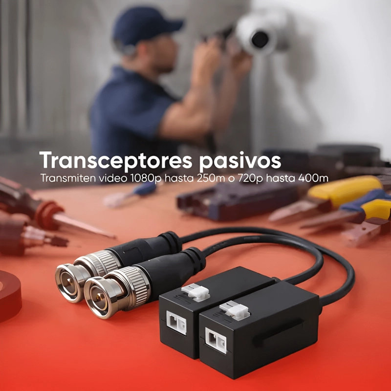 PAR DE TRANSCEPTORES PASIVOS DAHUA HDCVI MODELO DH-PFM800-E - 2