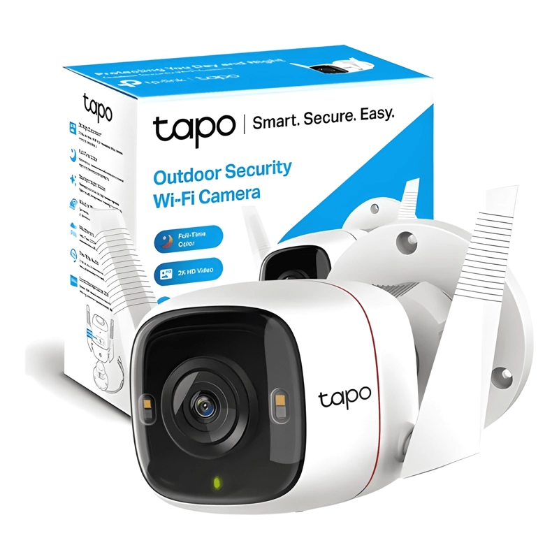CAMARA WI-FI OUTDOOR SECURITY 2K QHD BLANCO - 1