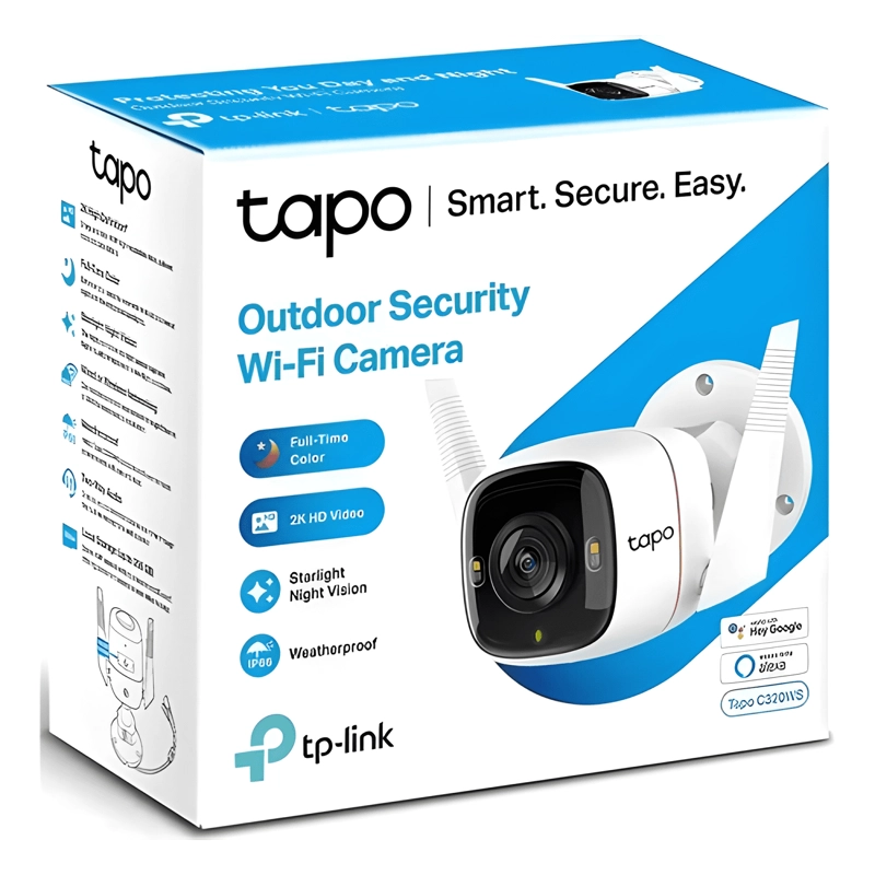 CAMARA WI-FI OUTDOOR SECURITY 2K QHD BLANCO - 4