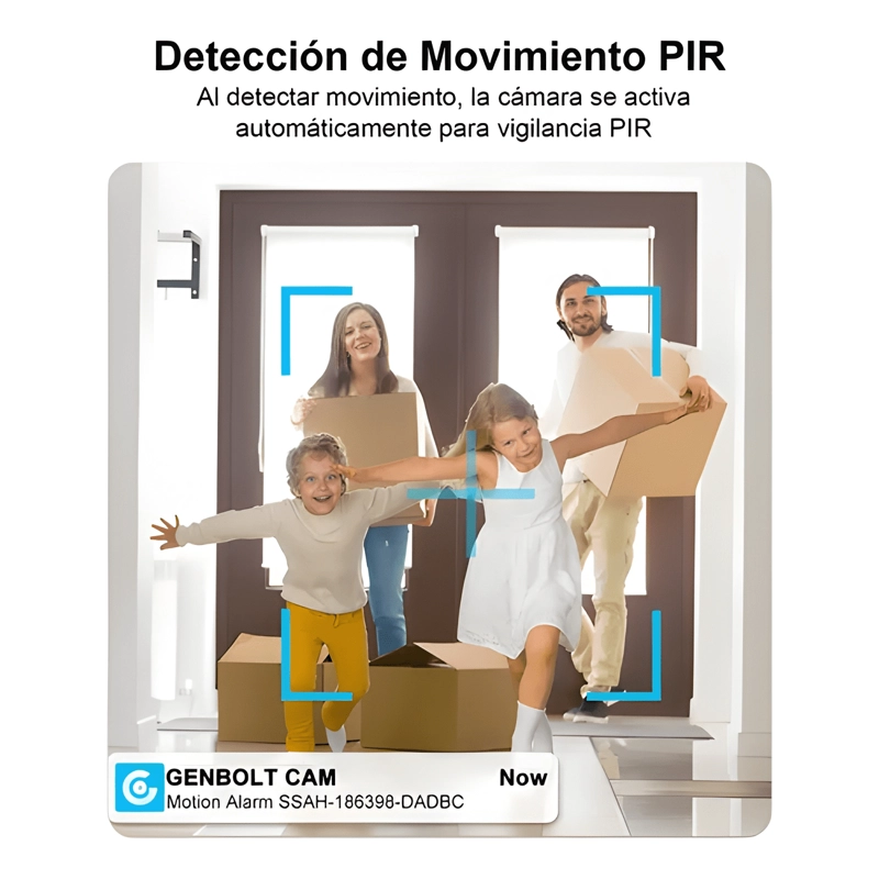 GENBOLT® 2K CAMARAS SEGURIDAD WIFI INALAMBRICA INTERIOR - 4
