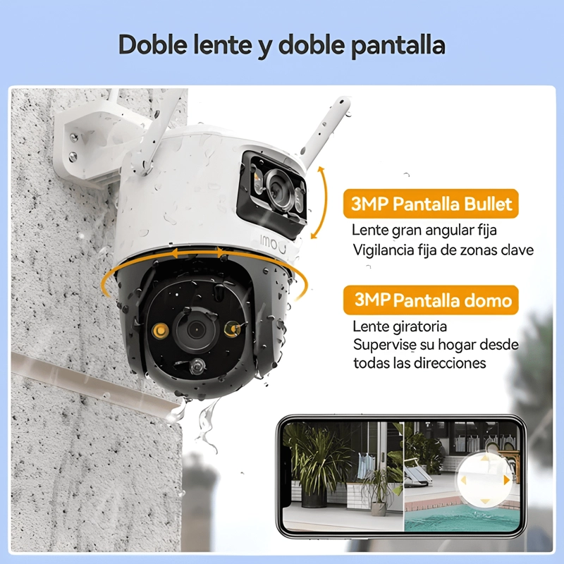 CAMARA SEGURIDAD EXTERIOR IMOU CRUISER 6MP WIFI S7XN BLANCO - 2