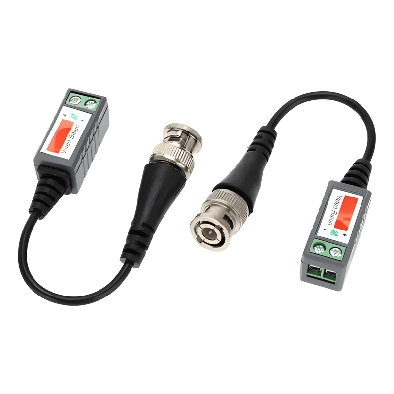 PAR VIDEO BALUN PASIVO CON CABLE 720P 1080P HDCVI AHD HDTVI - 3