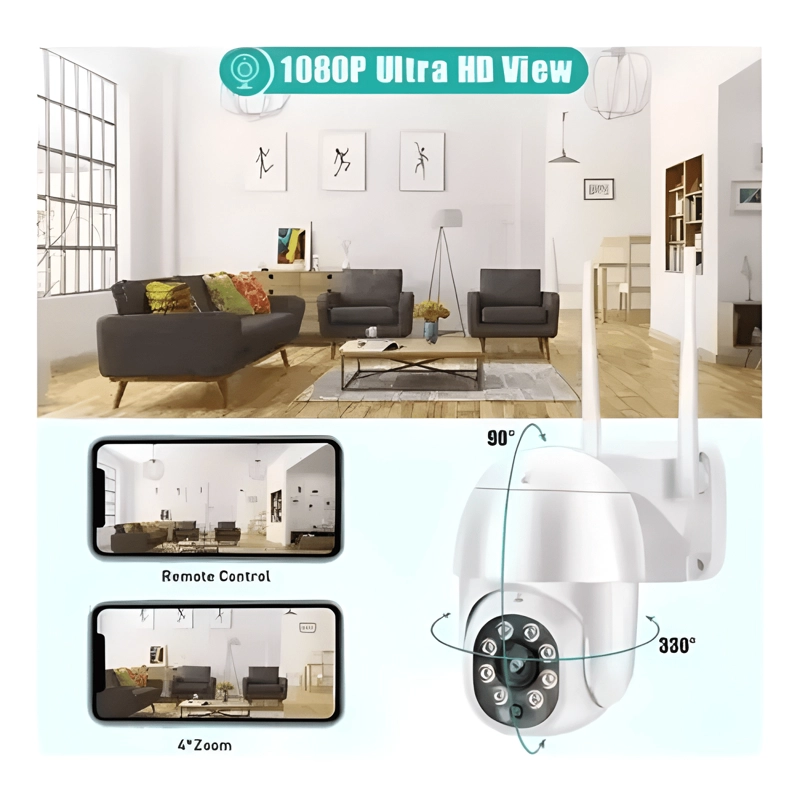 PACK X3 CAMARA IP WIFI EXTERIOR 1080P INALAMBRICA HD MAX - 2