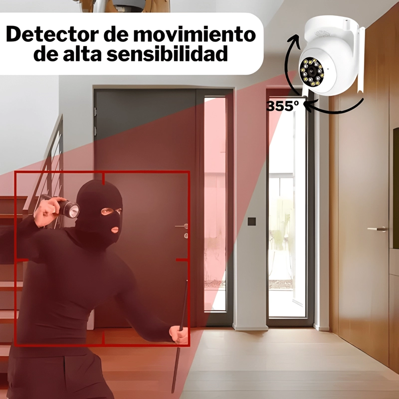 CAMARA DE SEGURIDAD SMART CAMERA WIFI INALAMBRICA BLANCO - 2