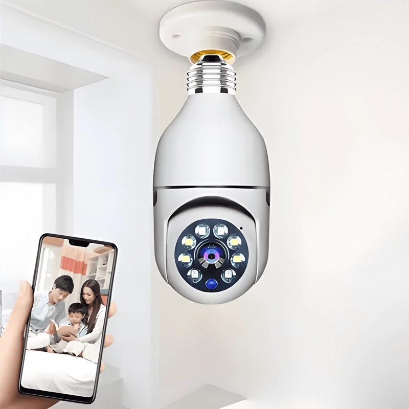 CAMARA DE SEGURIDAD AMPOLLETA E27 WIFI PANORAMICA 360 - 3