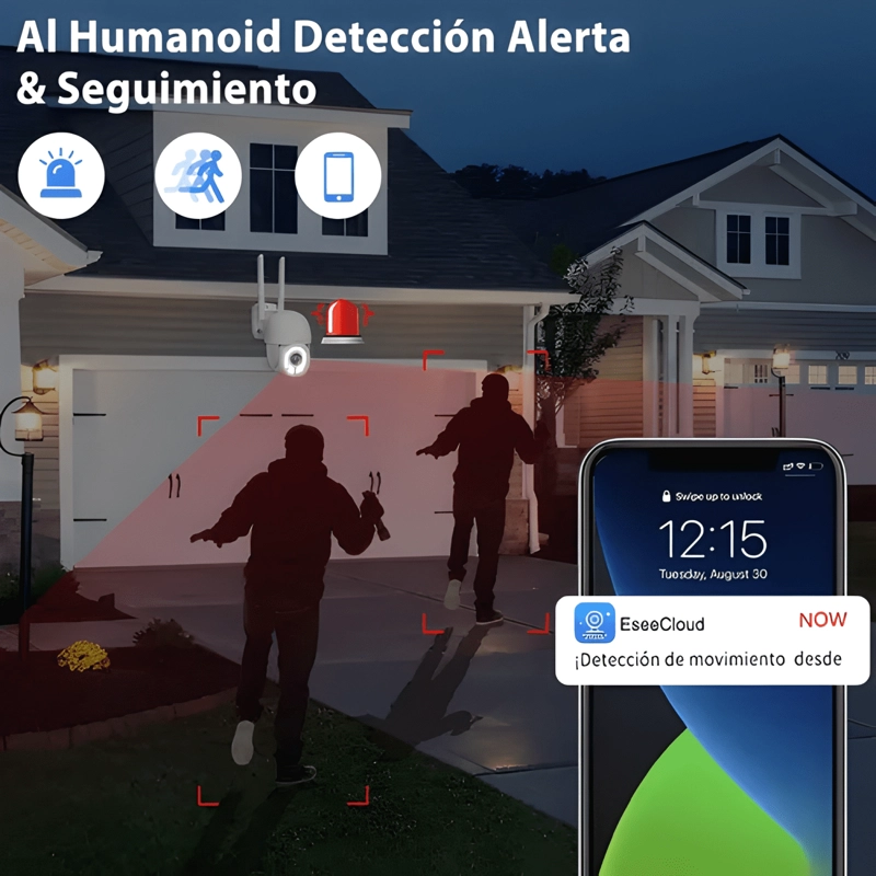 2NLF CAMARA DE SEGURIDAD EXTERIOR WIFI IP 360 ULTRA BLANCO - 1