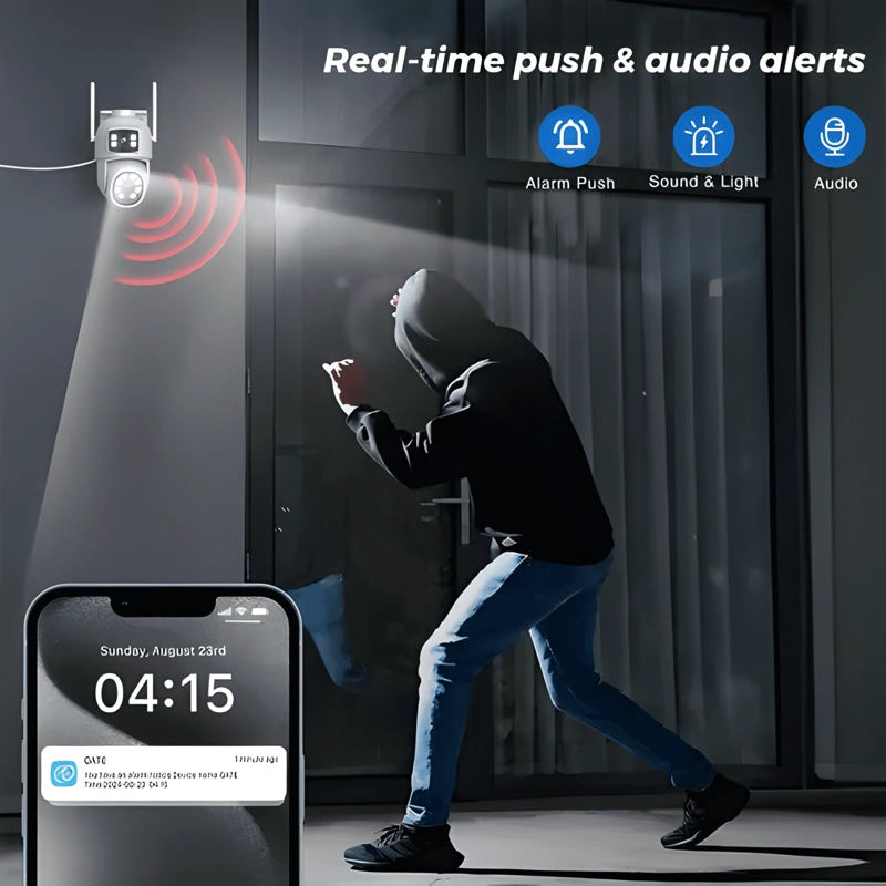 CAMARA DE VIGILANCIA ANBERX WIRELESS 8MP FULL HD CON BLANCO - 3