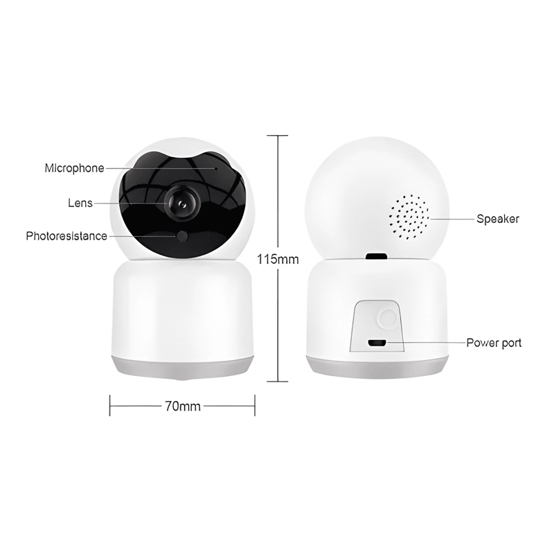 CAMARA VHOME WIFI PTZ IE2 INDOOR 2MP ALEXA GOOGLE VSHOP - 2
