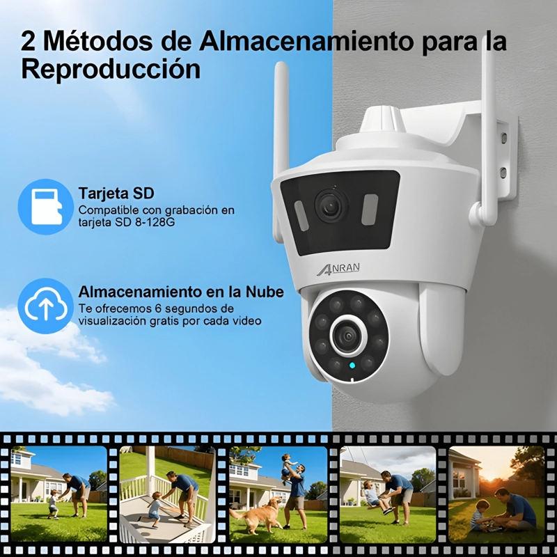 CAMARA DE SEGURIDAD WIFI IP 4MP DE DOBLE VISION ULTRA - 2