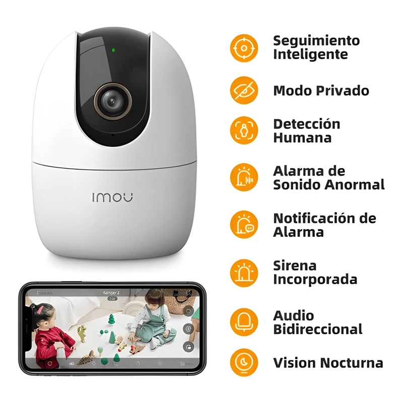 IMOU SEGURIDAD CAMARA RANGER 2 5MP WIFI 360° IP INTERIOR - 1