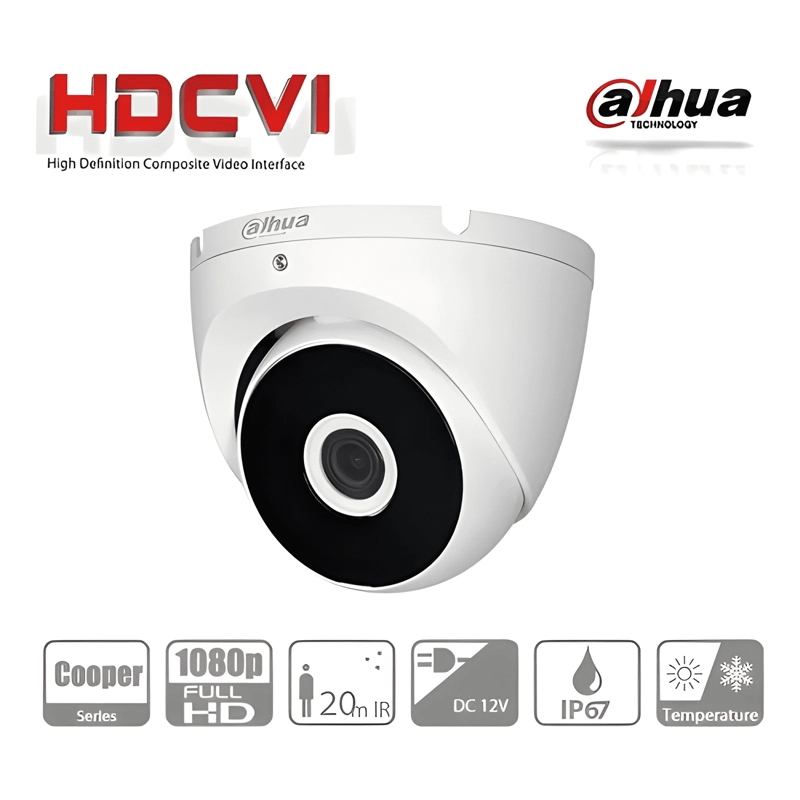 CAMARA DAHUA DOMO 2MP METAL 2.8MM IR 20M DH-HAC-T2A21N - 1