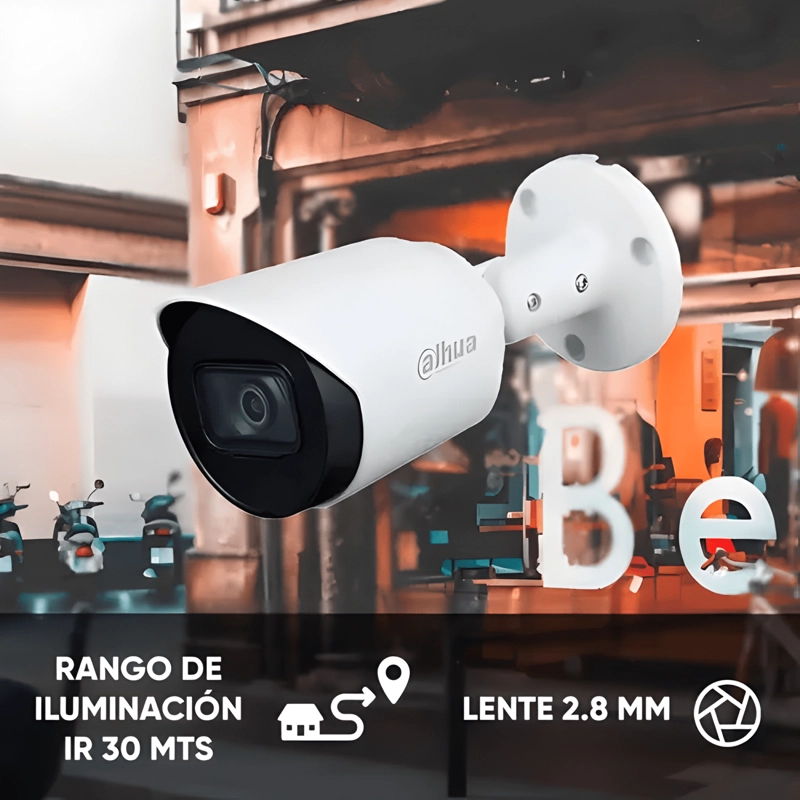 CAMARA DAHUA BULLET 2.8MM 5MP HDCVI HFW1500TN BLANCO - 2