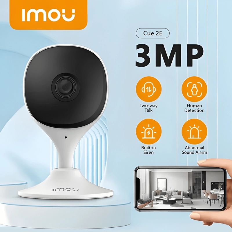 CAMARA IP IMOU CUE 2 3MP 2.8MM AUDIO ALARMA SIRENA BLANCO - 1