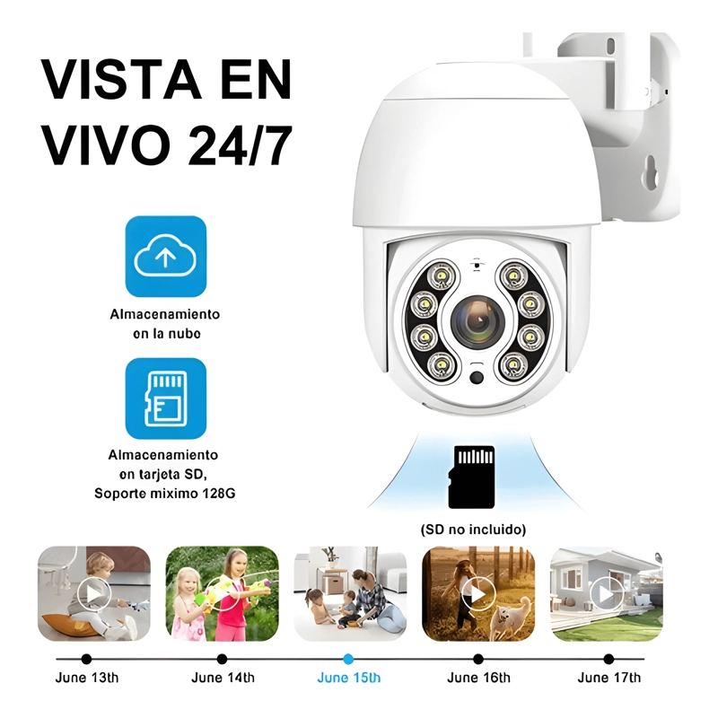 CAMARA DE SEGURIDAD WIFI EXTERIOR 1080P 360° VISION !! - 2