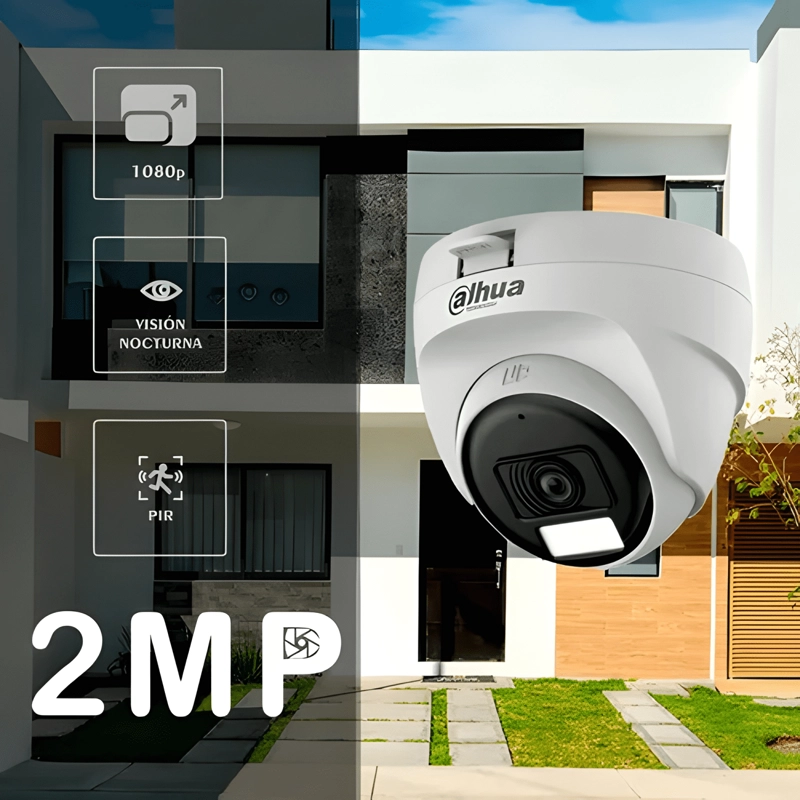 CAMARA DOMO DE 2 MEGAPIXELES DAHUA HAC-T1A21N-U-IL-A LENTE - 1