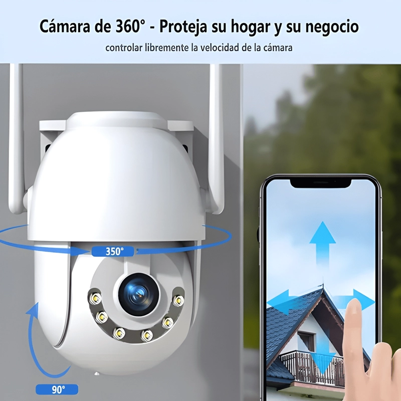 CAMARA DE SEGURIDAD WIFI EXTERIOR 5MP 360° HD IP PTZ LITE - 1
