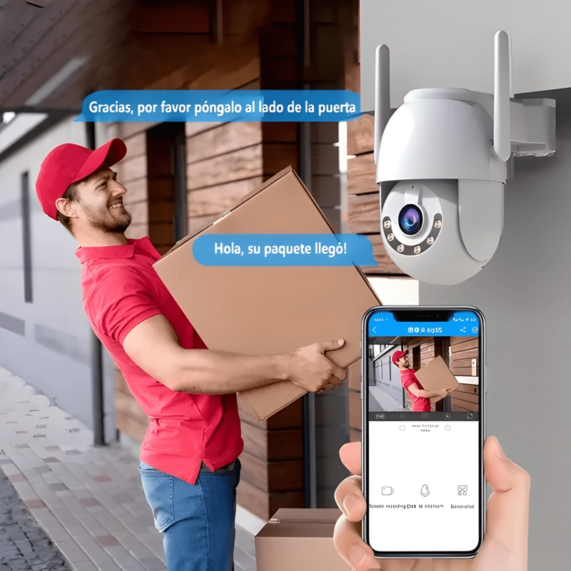 CAMARA DE SEGURIDAD WIFI EXTERIOR 5MP 360° HD IP PTZ LITE - 3