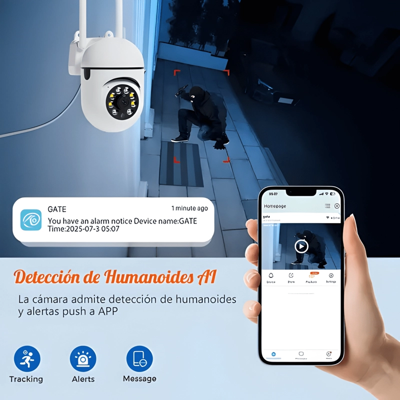 CAMARAS DE SEGURIDAD ANBERX K1 WIFI 4MP ,CAMARA ESPIA AUDIO - 2