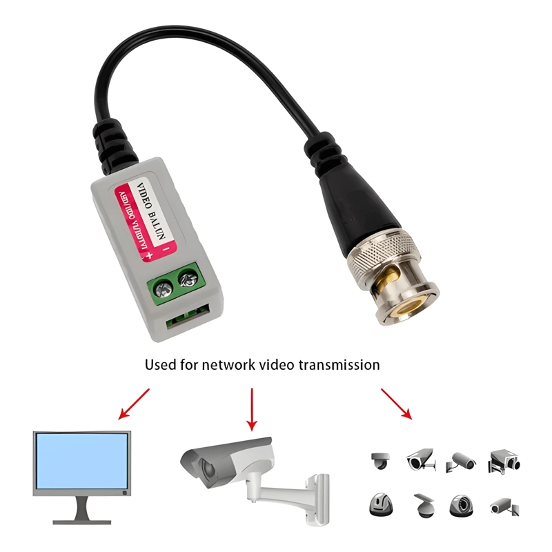 12 PARES BALUN PASIVO DE VIDEO 202A HDTVI/CVI/AHD/CVBS - 2