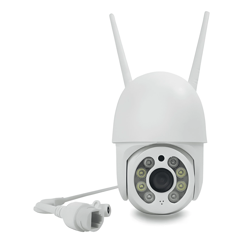 CAMARA DE SEGURIDAD HD IMPERMEABLE WIFI OUTDOOR BLANCO - 1