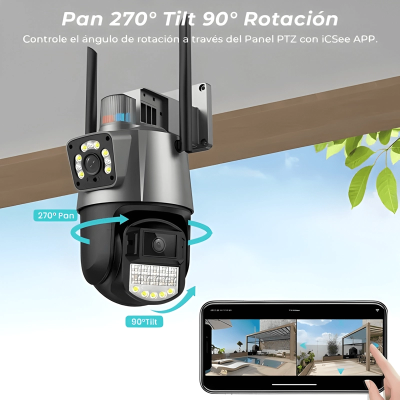 CAMARA SEGURIDAD ANBERX P15Q 8MP EXTERIOR WIFI VISION - 3