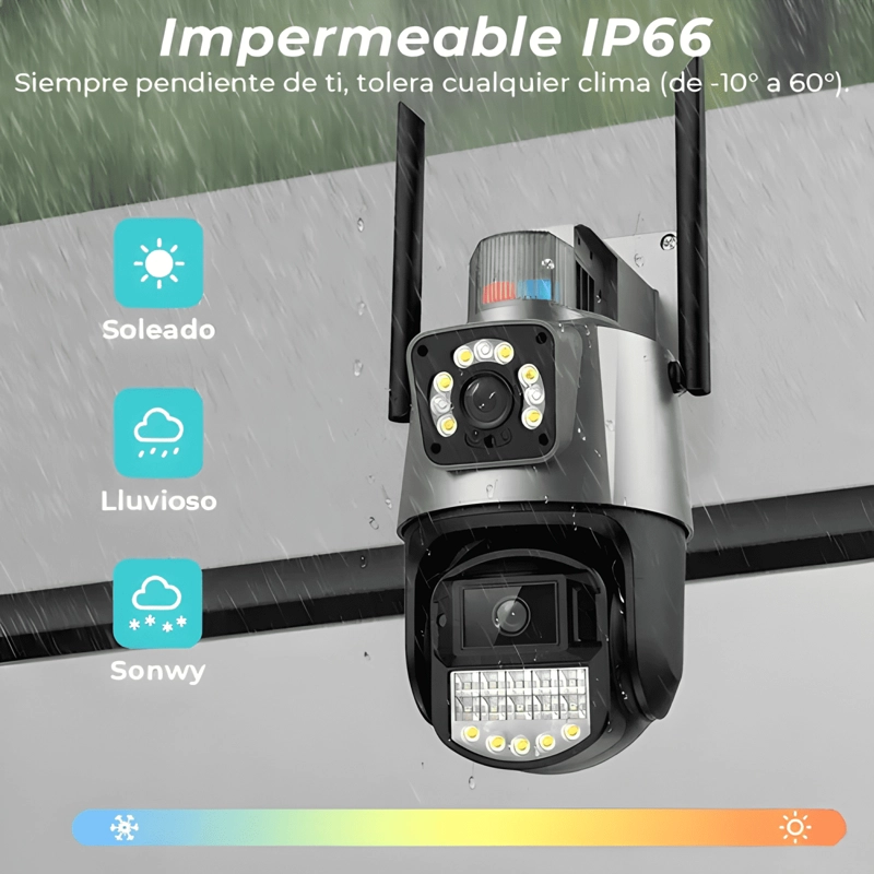 CAMARA SEGURIDAD ANBERX P15Q 8MP EXTERIOR WIFI VISION - 4