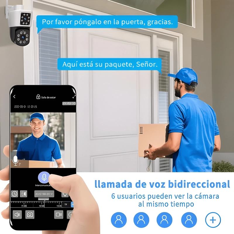 2NLF CAMARA DE SEGURIDAD EXTERIOR WIFI IP 360 DOBLE LITE - 2