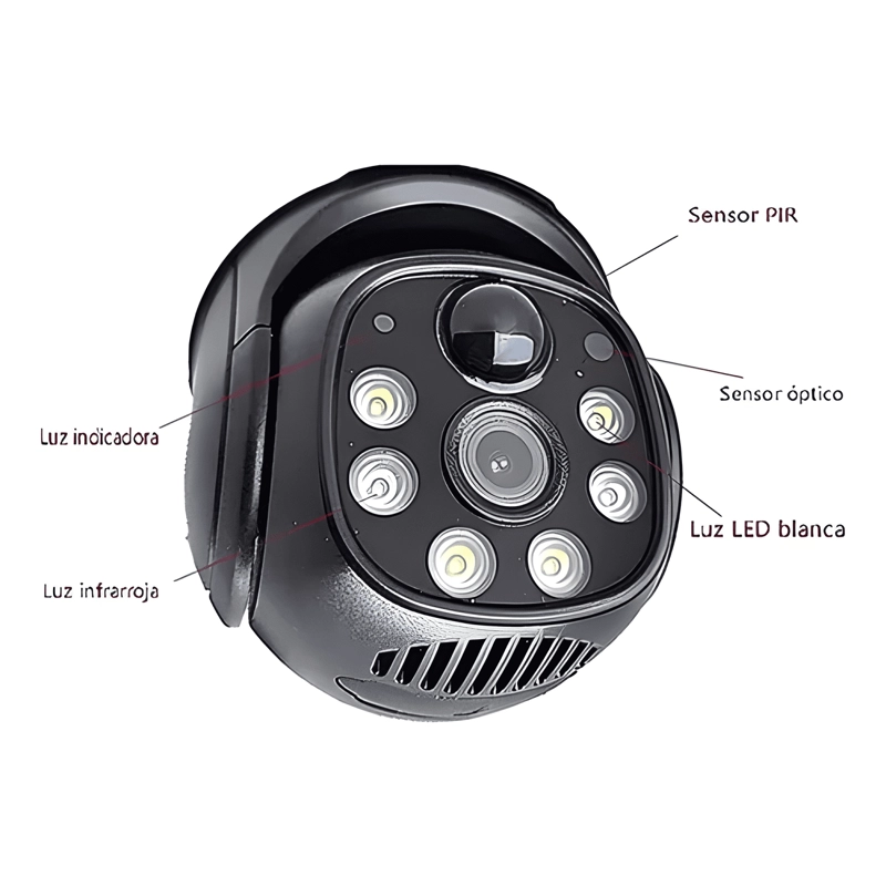 CAMARA SOLAR HD PARA EXTERIORES IP INALAMBRICA 360, PLUS - 2