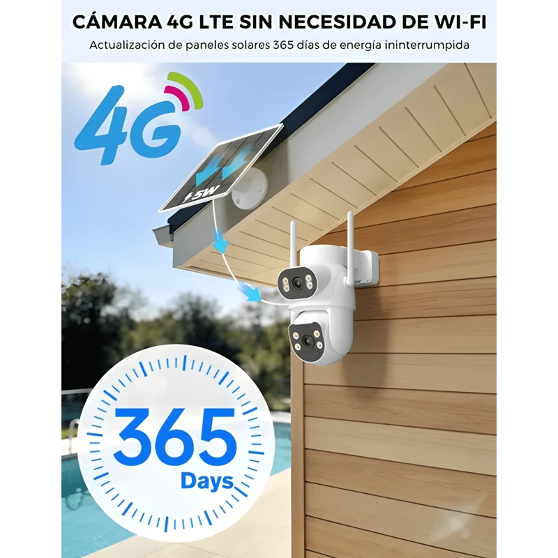 4G AOV CAMARA DE SEGURIDAD ANBERX D50Q INALAMBRICA SOLAR - 2