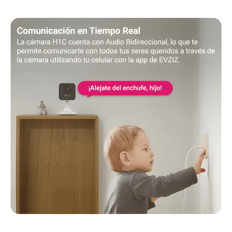 CAMARA SEGURIDAD WIFI H1C 2MP IR10M DETECCION PERSONAS / - 2