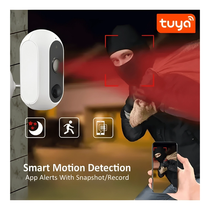CAMARA IP INALAMBRICA 3MP RECARGABLE WIFI/K2 - 1