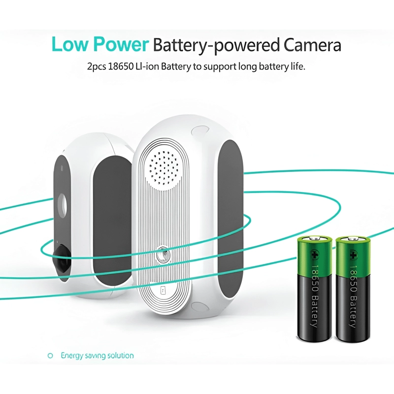 CAMARA IP INALAMBRICA 3MP RECARGABLE WIFI/K2 - 2