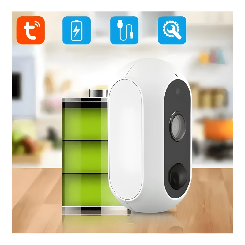 CAMARA IP INALAMBRICA 3MP RECARGABLE WIFI/K2 - 4