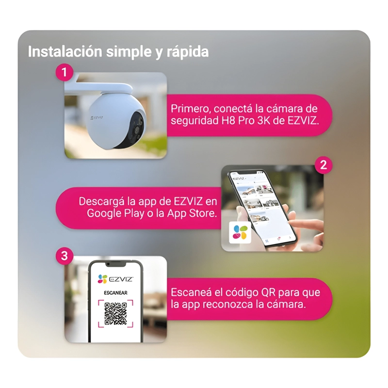 CAMARA DE SEGURIDAD WIFI H8 PRO 3K DETECCION DE PERSONAS / - 4
