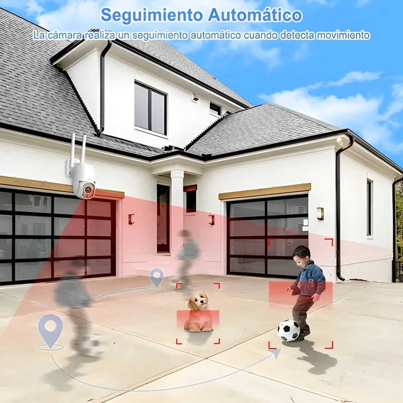 ATSG® 5/2.4G CAMARA DE SEGURIDAD 34 LEDS HD EXTERIOR WIFI6 - 4