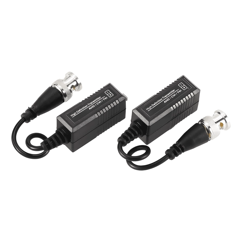 X12 PAR VIDEO BALUN PASIVO DOBLE CABLE 1080P HDCVI NEGRO - 3