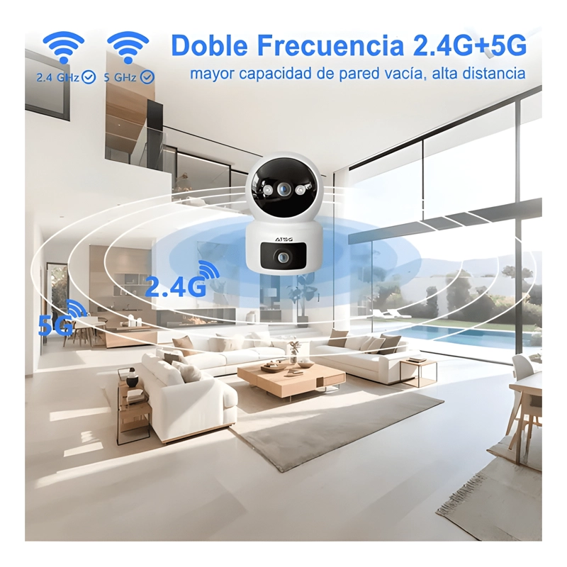 ATSG® 10MP WIFI DOBLE LENTE CAMARA DE SEGURIDAD 2.4/5GHZ - 3