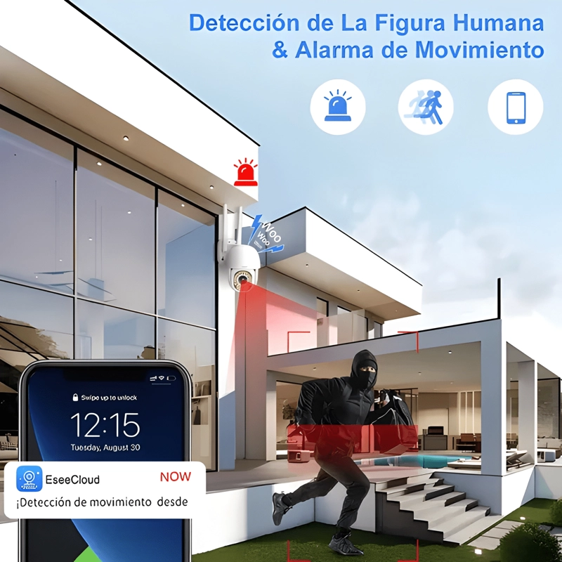 ATSG® 5/2.4G CAMARA DE SEGURIDAD 34 LEDS HD EXTERIOR PLUS - 1