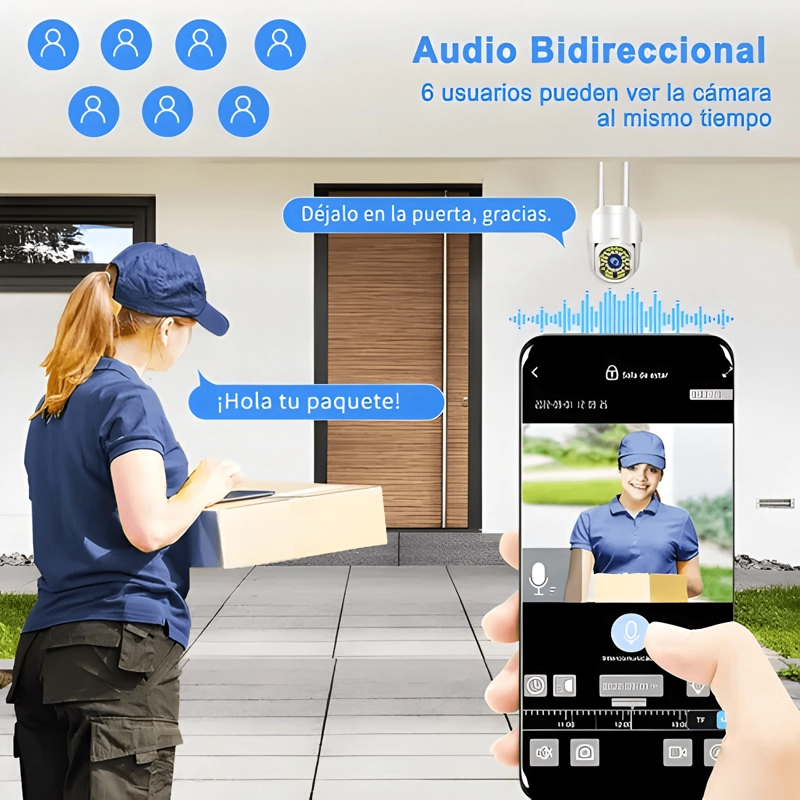 ATSG® 5/2.4G CAMARA DE SEGURIDAD 34 LEDS HD EXTERIOR PLUS - 3