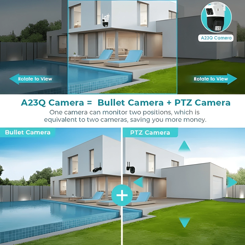 CAMARA DE SEGURIDAD 4K EXTERIOR PANTALLA DUALL 8MP/3LXM - 4