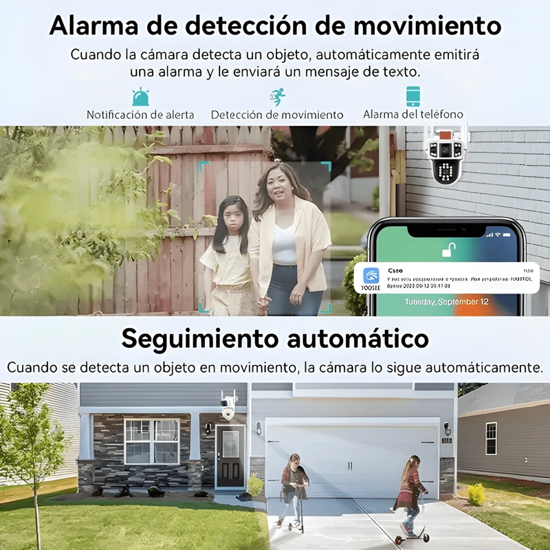 CAMARA DE SEGURIDAD EXTERIOR WIFI FULL HD 8MP IP66 VISION - 1